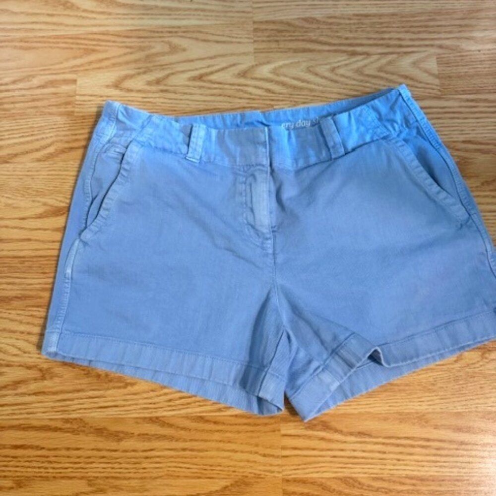 Vineyard Vines Blue Herringbone Stretch Cotton Shorts Size 6 EUC Pockets